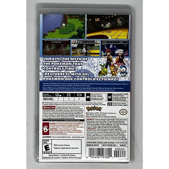 CASE ONLY Switch Pokémon game case Pre-Owned in good condition - Picture 2 of 3